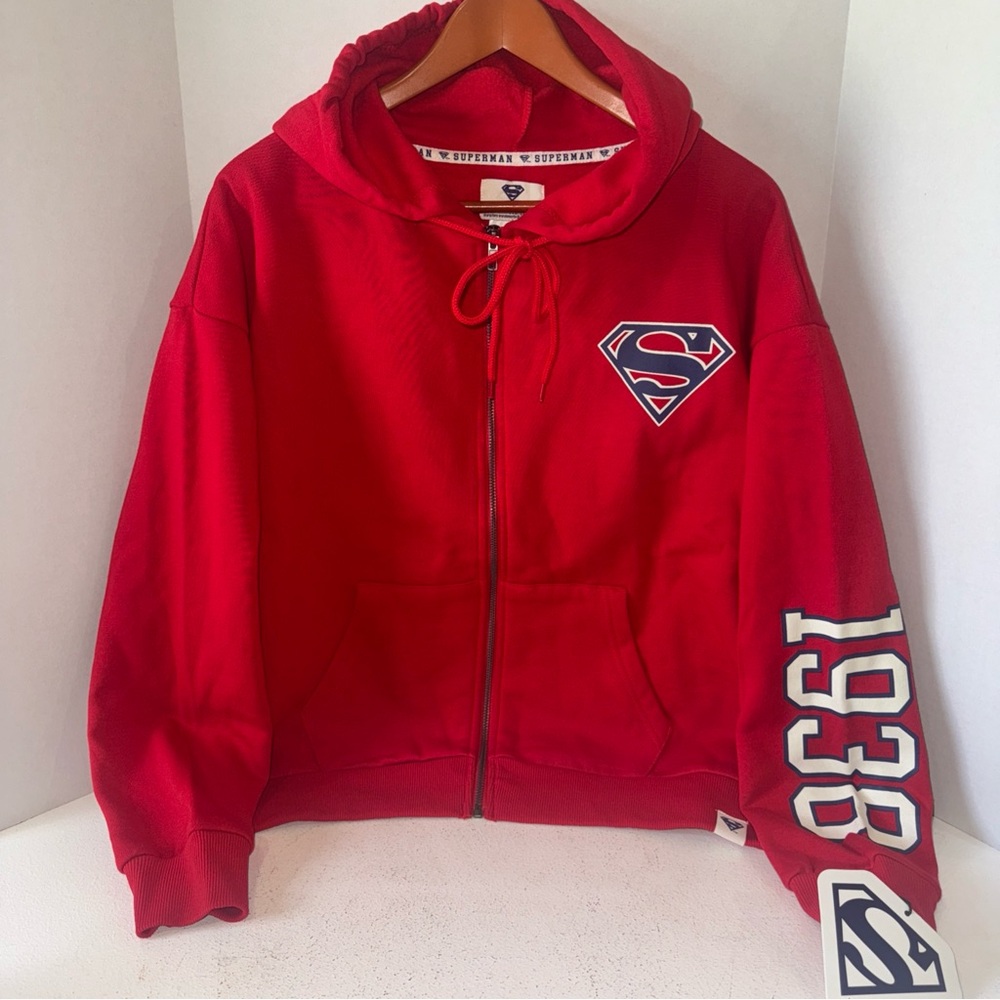DC Comics Red Superman Hoodie